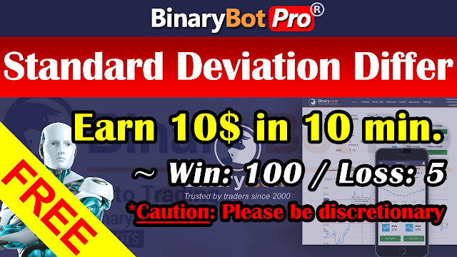 Standard Deviation Differs Bot | Binary Bot | Free Download
