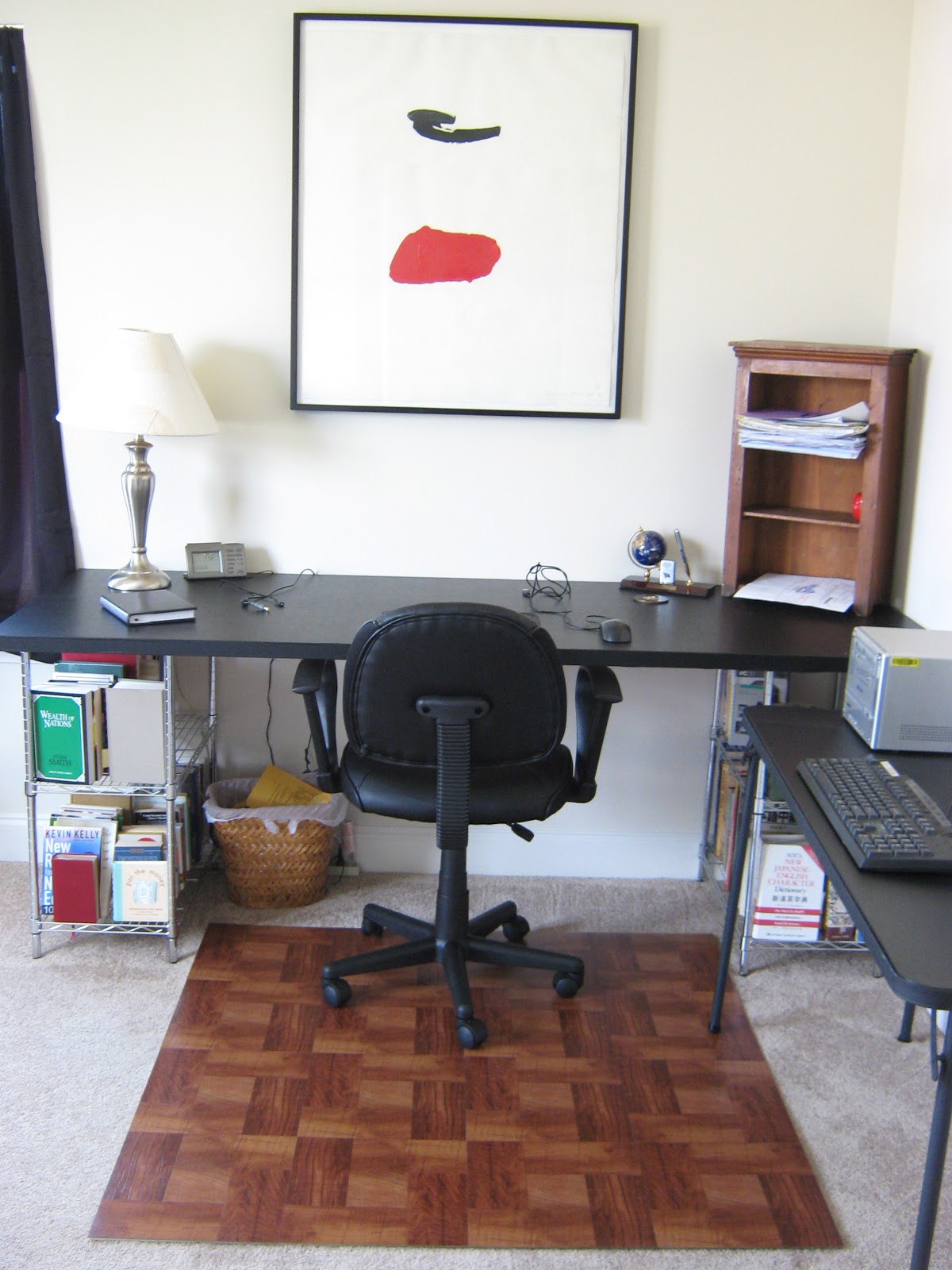 Fake-It Frugal: DIY "Wooden" Office Chair Mat