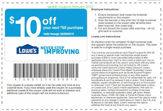 Lowes Home Improvement coupons february