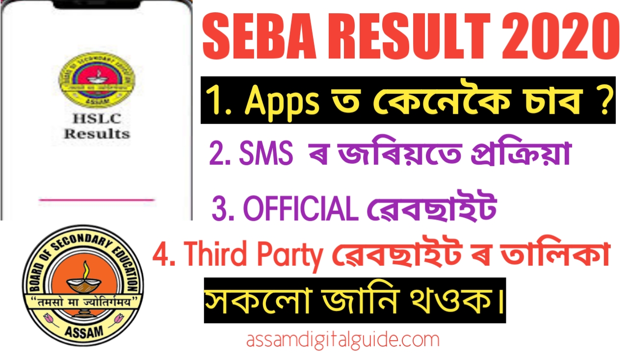 SEBA HSLC Result 2020 ঘোষণা কৰা সময় আৰু তাৰিখ