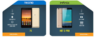 Tecno7E and Infinix Hot 3 pro 