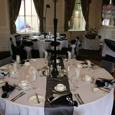 A black and white wedding theme is a sophisticated and elegant theme for a