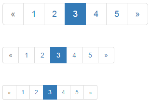 bootstrap pagination size