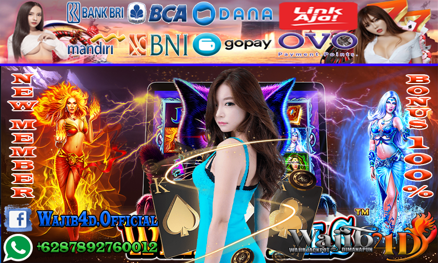 WAJIB4D BANDAR BONUS NEW MEMBER 100% DALAM PERJUDIAN BET SLOT ONLINE