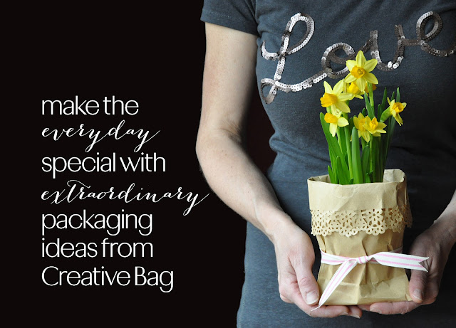 Creative Bag floral packaging ideas using paper bags