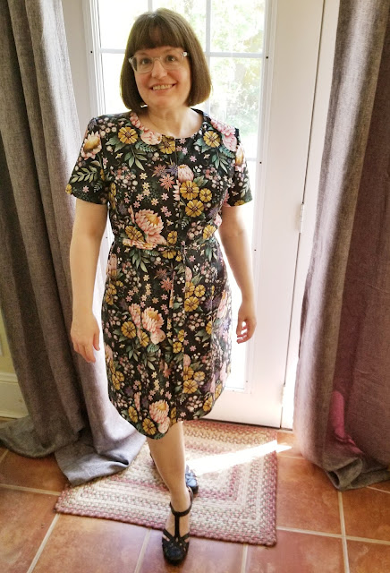 Black Floral Butterick Dress