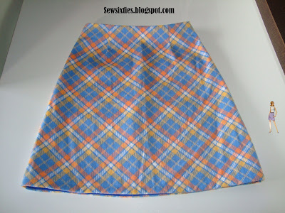 Mods Fashion History on Sew Sixties  Mod Mini Skirt Project  Orange   Blue Plaid