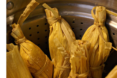 Tamales Steaming