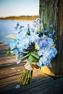 florida blue bride bouquet