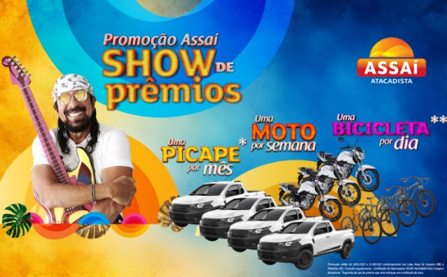 promoção Assaí show de prêmios