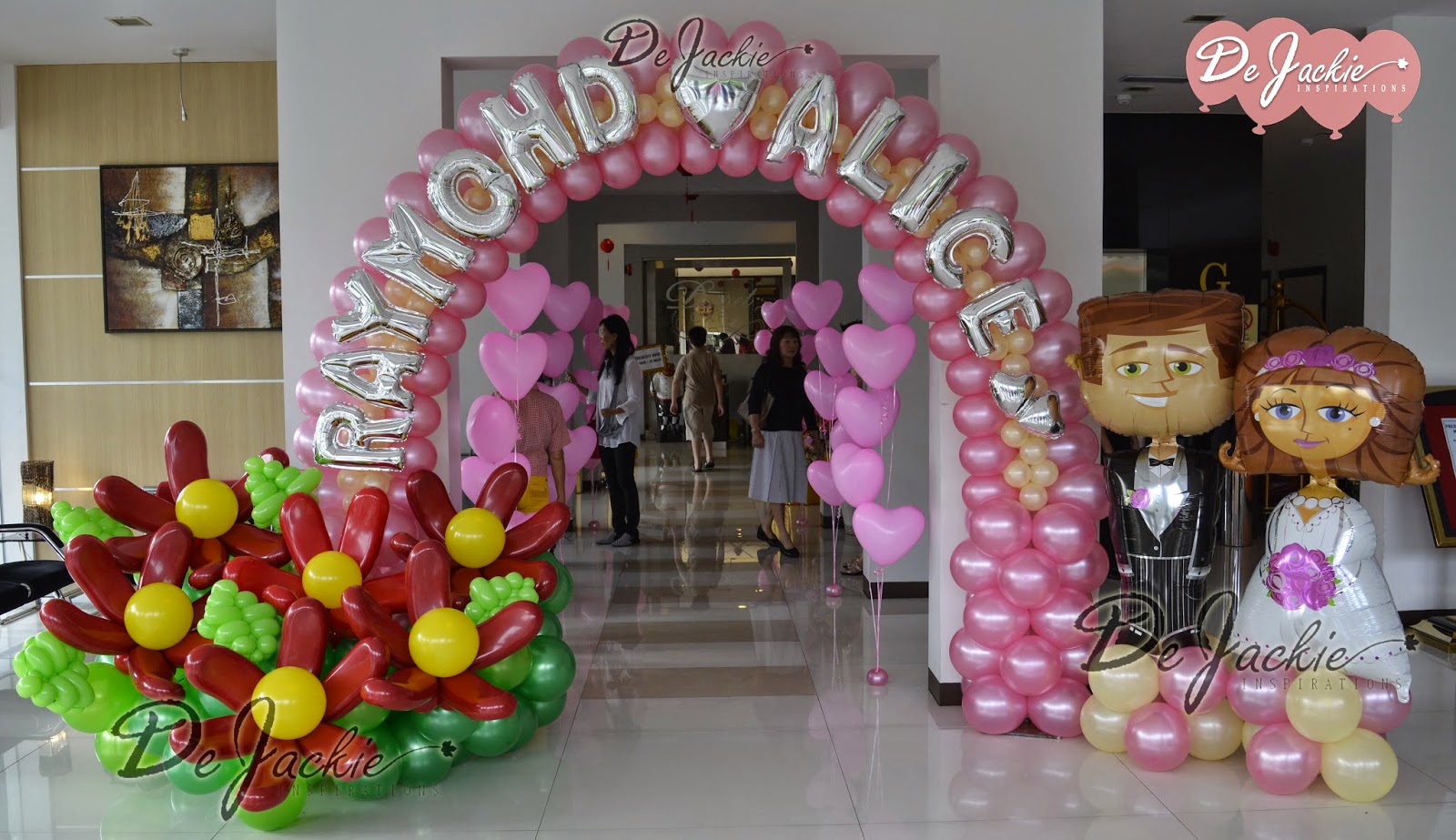 Balloon decorations for weddings birthday parties 