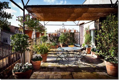  penthouse terrace in Rome