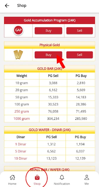 Beli Emas Fizikal Public Gold