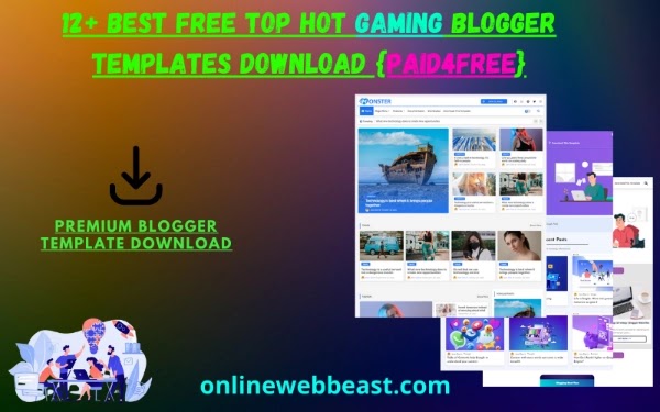 Best Free Top Hot Gaming Blogger Templates Download