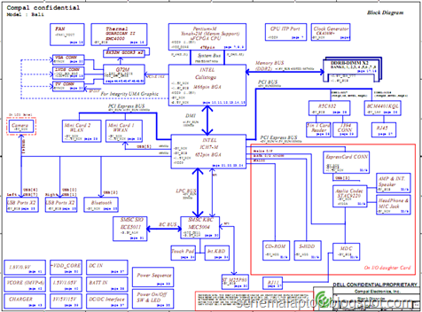 DELL STUDIO XPS M1210, COMPAL LA-3001P, HAL30, HAL31 Free Download Laptop Motherboard Schematics 