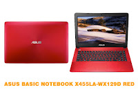 ASUS BASIC NOTEBOOK X455LA-WX129D RED