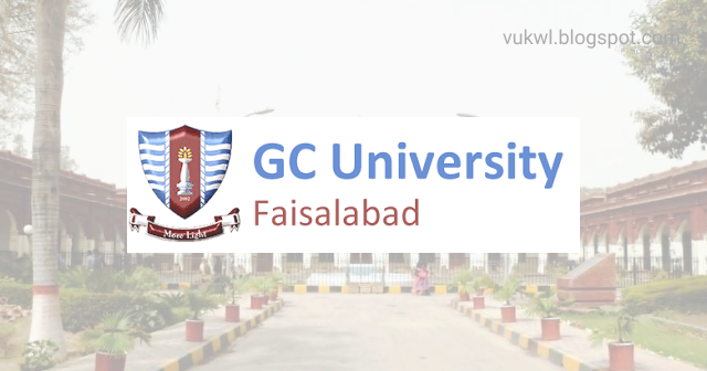 Government College GC University Faisalabad Jobs 2021