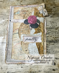 Nigezza Creates My First Junk Journal: Dictionary Page Insert For Folded Page Pocket