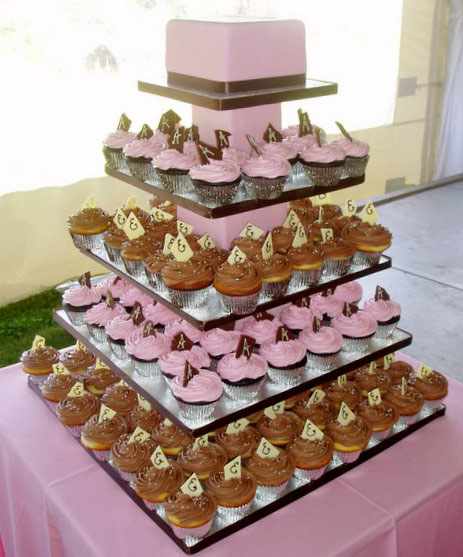 towers in place of wedding cakes Then the more elegant 