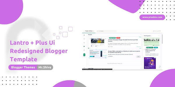 Lantro + Plus Ui Blogger Template Free Download | Redesigned