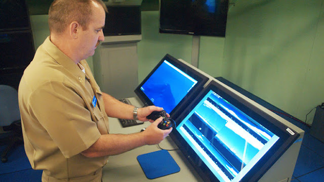 Hải quân mỹ dùng tay cầm xbox 360