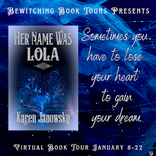 Her Name Was Lola Karen Janowsky  Genre: Contemporary Romance Publisher: eXtasy Books Date of Publication: 12/22/23 ISBN:  978-1-4874-4027-5 Number of pages: 300  Word Count: 8,859 Cover Artist: Martine Jardin  Tagline: Sometimes you have to lose your heart to gain your dream.