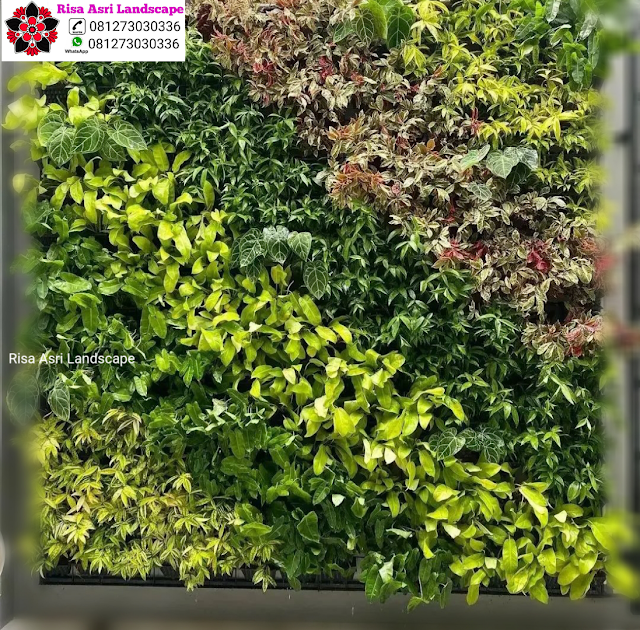 Risa Asri Landscape - Galeri Vertical Garden Tanaman Daun Asli & Palsu Atau Plastik Sintetis Artifisial