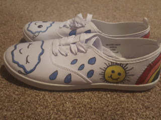 Sun is shining on my shoes!