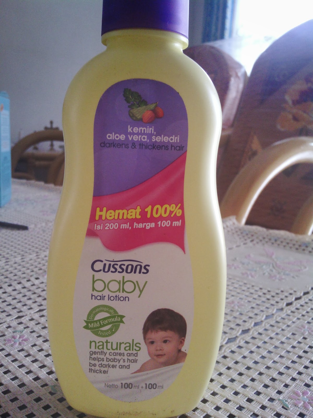 Review Cussons Baby Hair Lotion Aloe Vera Kemiri Seledri