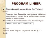 Soal Program Linear Matematika SMA Kelas 11 Kurikulum 2013 dan Pembahasannya
