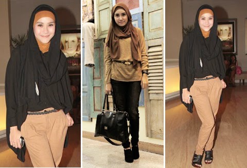 baju hijab casual wanita gemuk