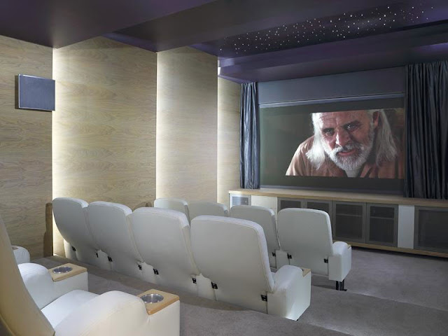 Home theater in the Modern Luxury House In Johannesburg