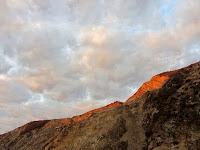 The rising sun alights on Van Tassel Ridge as seen from Fish Canyon access trail through Vulcan Materials’ Azusa Rock quarry