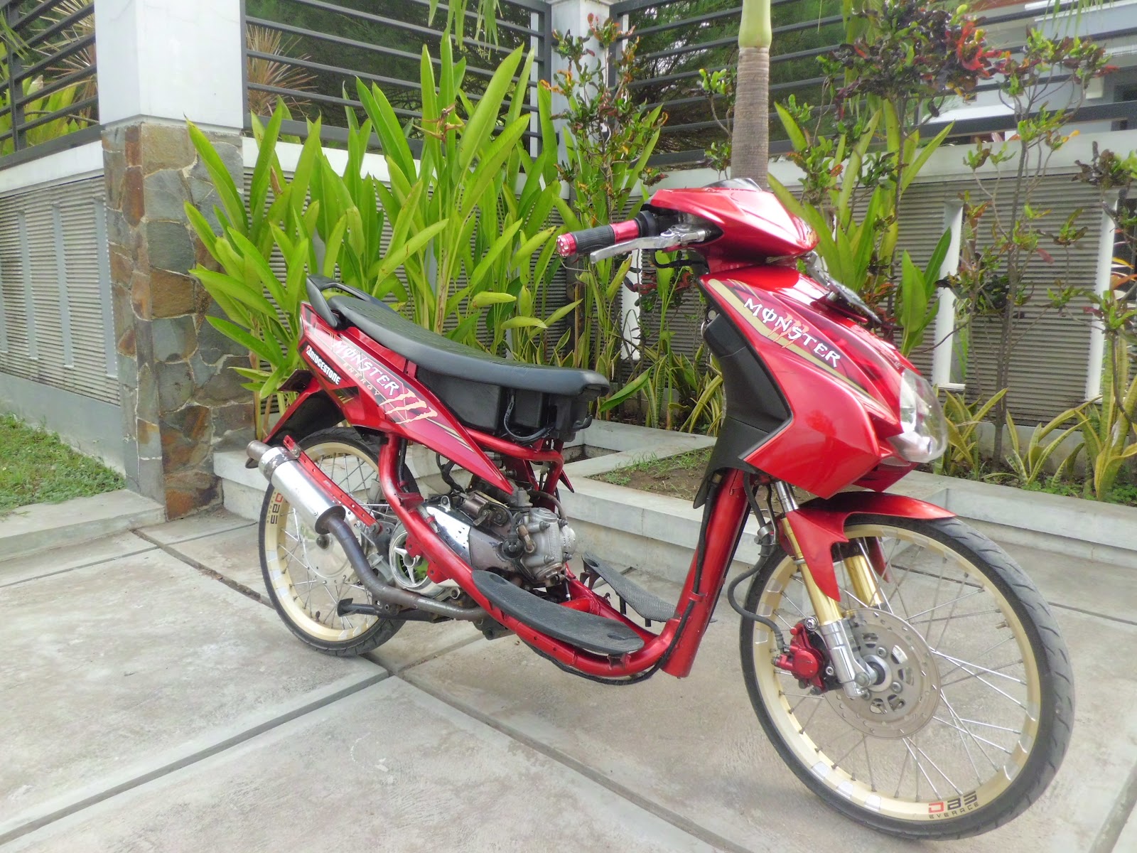 Modifikasi Mio Soul Racing Look Modifikasi Motor Kawasaki Honda