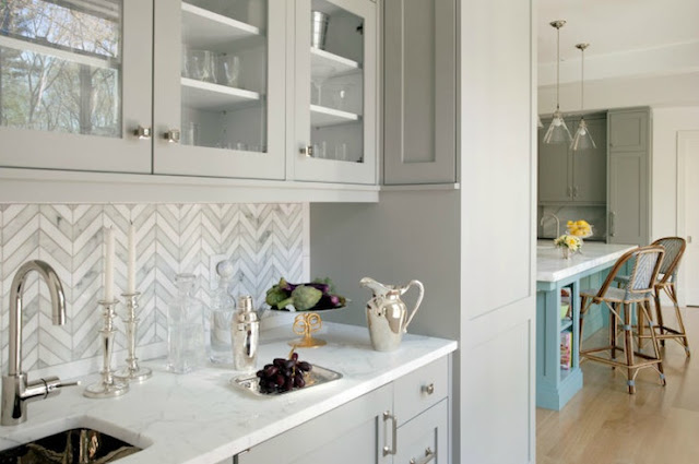 Patterned Tile Backsplash