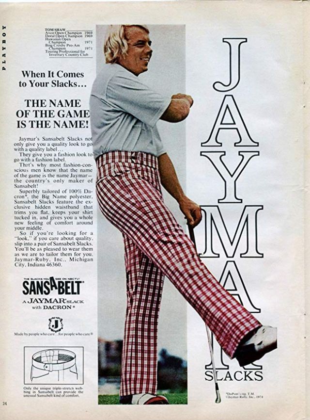 Young Man's Mood: Vintage Sansabelt Slacks Ads From the 1960s and