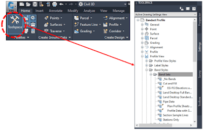 Gambar 3 Tampilan Toolspace