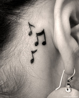 music tattoos, tattooing