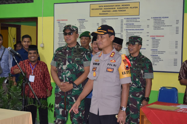 Forkopimda Klaten Lakukan Patroli, Jelang Pilkades Serentak