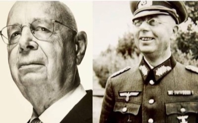 Klaus Schwab Ukraine WEF globalists Nazi Banderites father WWII genocide Germany nuclear weapons Wehrmacht