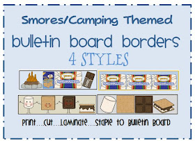 smores themed bulletin board border