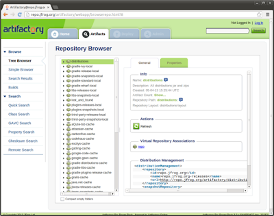 Artifactory Repository Browser