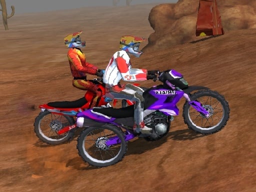 Motorcycle dirt racing multiplayer game