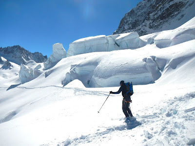 ski de rando au Col d'Argentiere Chamonix Mont Blanc Manu RUIZ