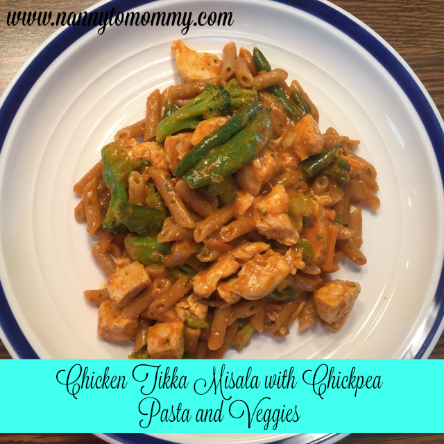 Chicken Tikka Masala with Chickpea Pasta and Veggies