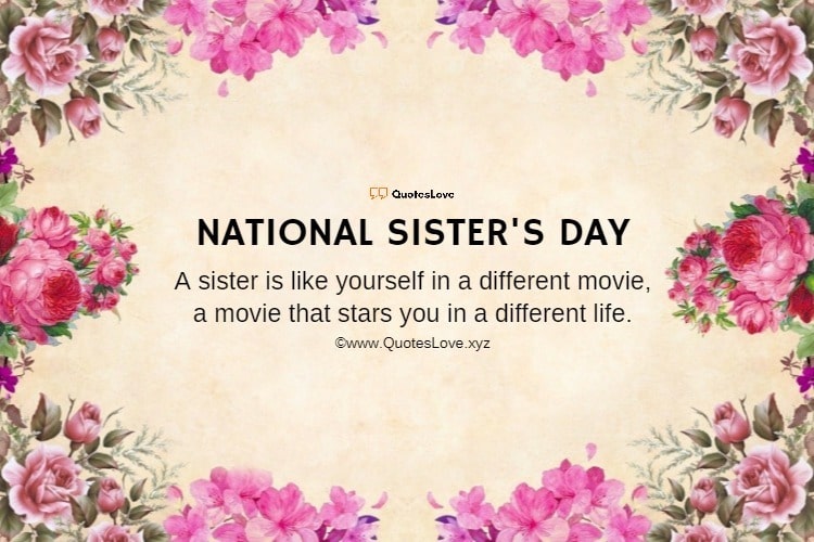 National Sister's Day Quotes, Sayings, Wishes, Greetings, Messages, Images, Pictures, Poster