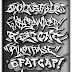 Graffiti Alphabet  FATGAP UNIWIDE - Black White