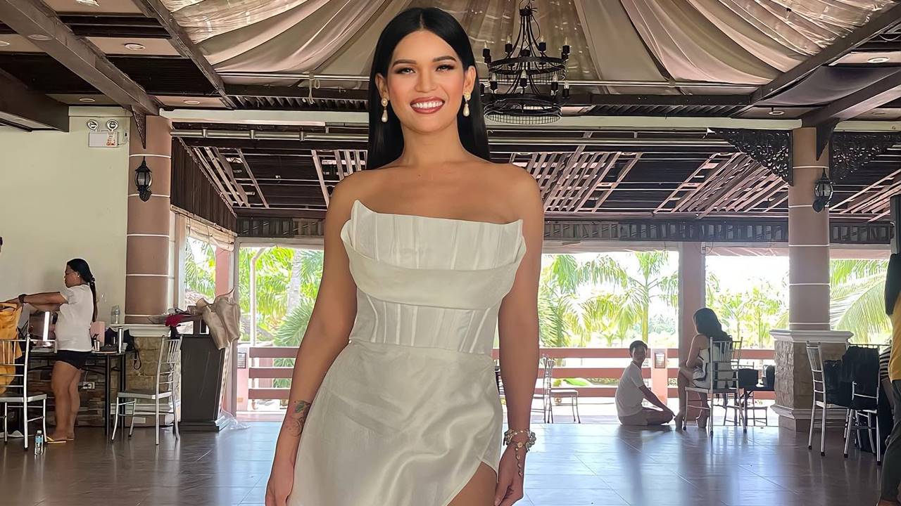 Jill Daza-Orcine – Most Beautiful Philippines Trans Woman in High Slit Maxi Dress