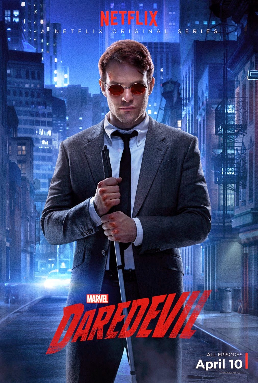 Marvel's Daredevil Character Television Poster Set - Charlie Cox as Matt Murdock/Daredevil