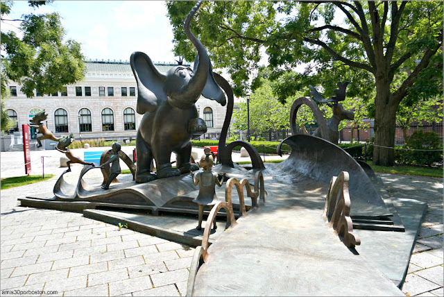 Esculturas del Dr. Seuss National Memorial Sculpture Garden en Springfield, Massachusetts